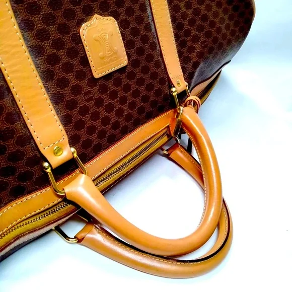 Celine Boston Bag in Excellent Conditionion PVC BROWN COLOR - Picture 3 of 9